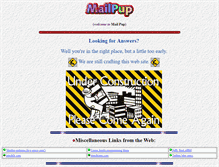 Tablet Screenshot of mailpup.com